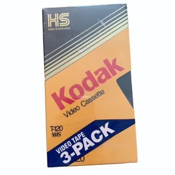 Kodak T-120 Video Cassette 3 Pack - Picture 1 of 3